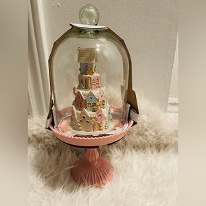 Christmas Gingerbread castle cloche! New!